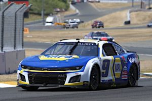 Chase elliott's return from a one-week suspension resulted in a top-five finish in the nascar cup series race at sonoma raceway.