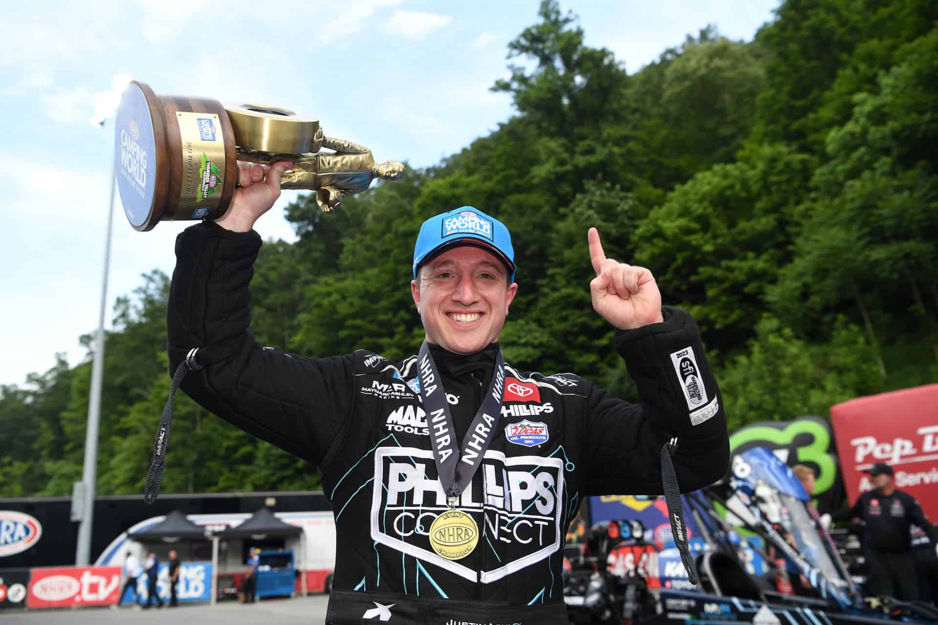 Justin Ashley had a picture perfect weekend in the NHRA Camping World Drag Racing Series at Bristol.
