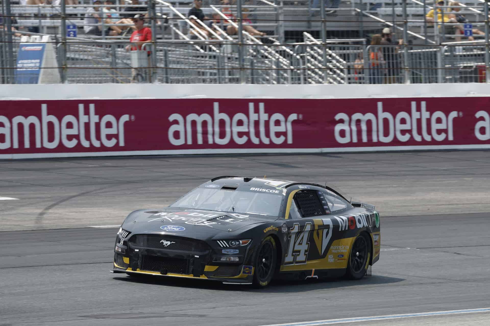 Stewart-haas racing's chase briscoe earned a top-10 finish in the nascar cup series crayon 301 at 'his worst racetrack. '