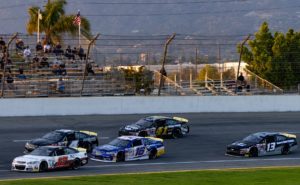 Trevor huddleston finally took home the checkered flag in the arca menards series west at his home track of irwindale speedway.