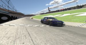 Logan Helton earned the biggest win in his sim racing career with the 2023 eRacr Firecracker 400 presented by Thrustmaster on iRacing.