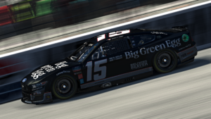 Garrett Lowe launched a successful protest paint scheme into victory lane in the eNASCAR Coca-Cola iRacing Series at New Hampshire Motor Speedway.