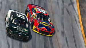 Jimmy Mullis wrecked Garrett Lowe to take the eNASCAR Coca-Cola iRacing Series win at Nashville Superspeedway in controversial fashion.