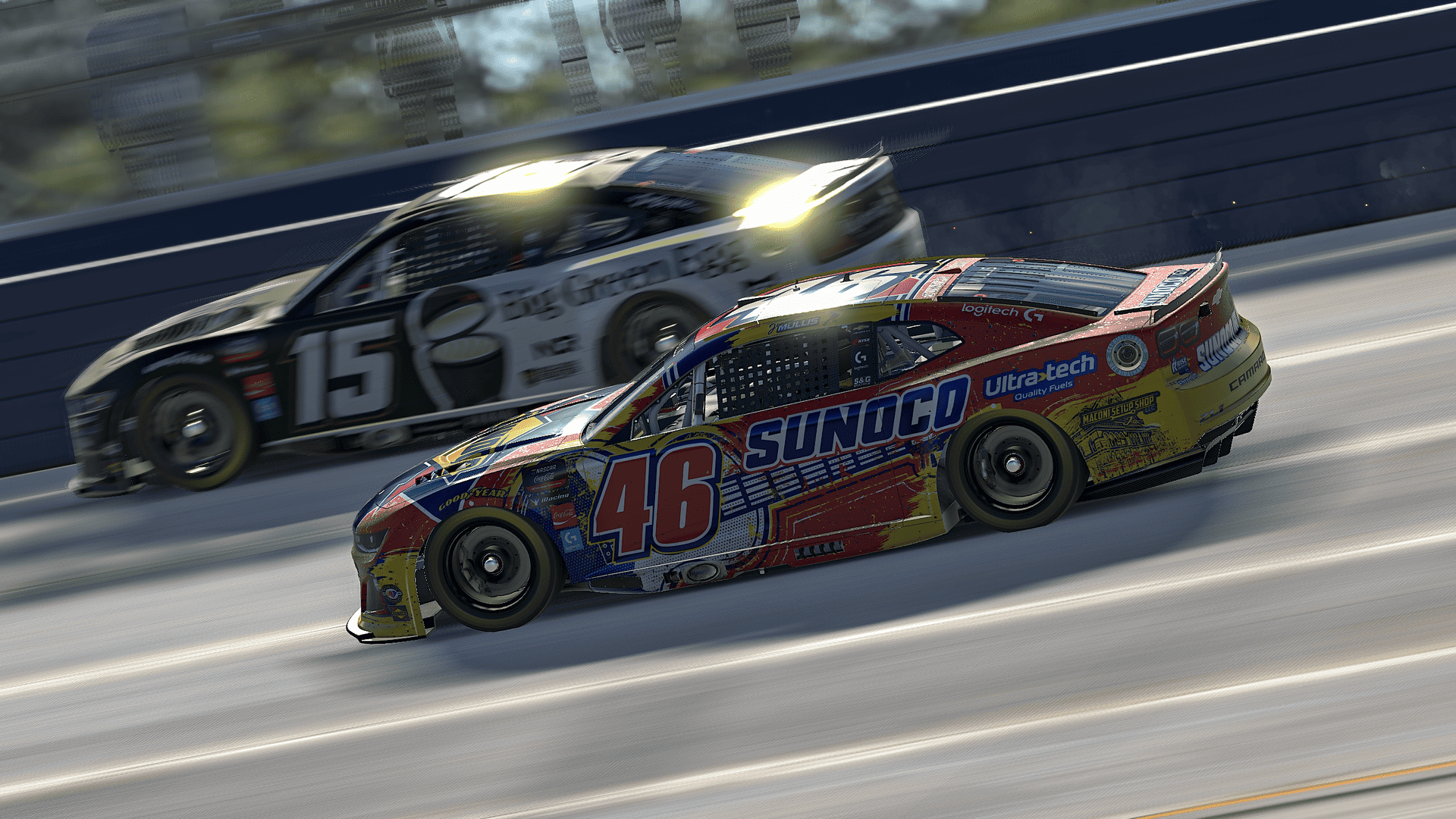 Jimmy Mullis wrecked Garrett Lowe to take the eNASCAR Coca-Cola iRacing Series win at Nashville Superspeedway in controversial fashion.