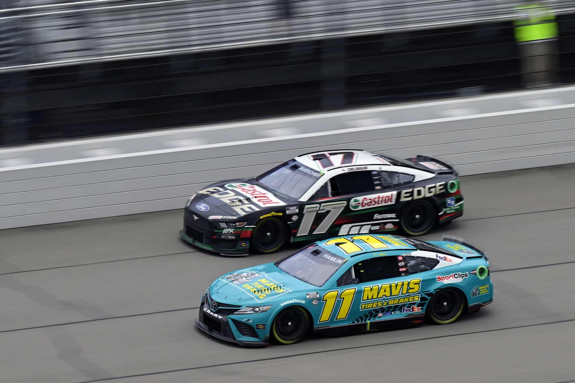 Joe gibbs racing's denny hamlin rebounded from stalling his toyota camry on pit road to score a top-five finish at michigan international speedway.