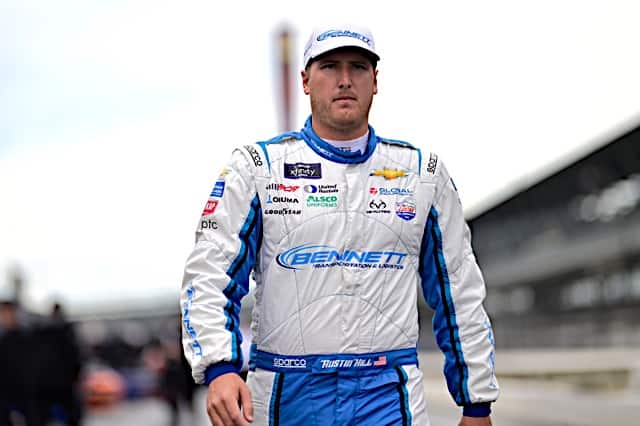 Austin Hill has earned a total of four top-five finishes in the five NASCAR Xfinity Series road course races this season.