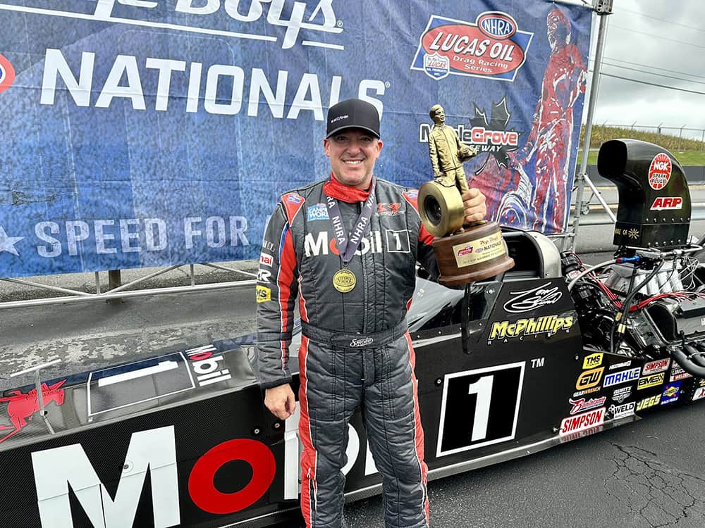 A week ago, Tony Stewart was a winner in the NHRA Top Alcohol division, this week he was disqualified because of a used part. Courtesy photo