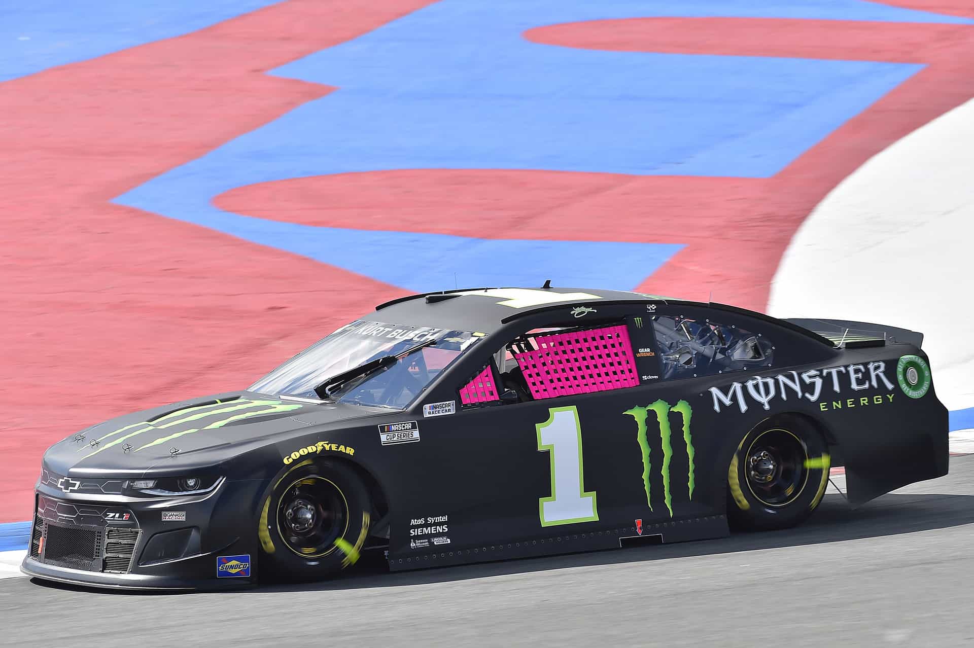 Erik jones is picking up where kurt busch left off with the windows of hope in the nascar cup series at the charlotte motor speedway roval.