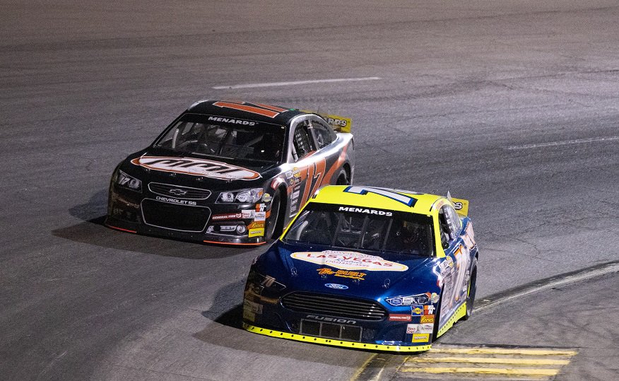 Dylan cappello took a surprise victory in a one-off start in the arca menards series west at the bullring at las vegas motor speedway.