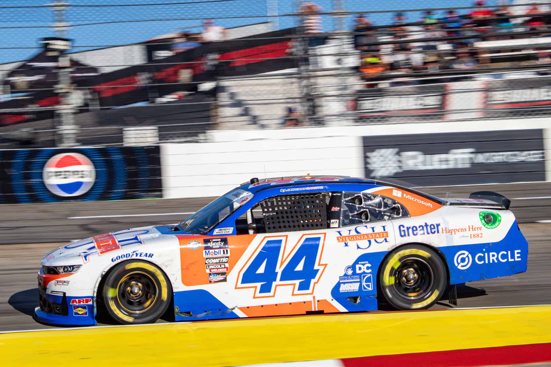 Rajah Caruth is thankful for all of the lessons that he's learned at Alpha Prime Racing in the NASCAR Xfinity Series.