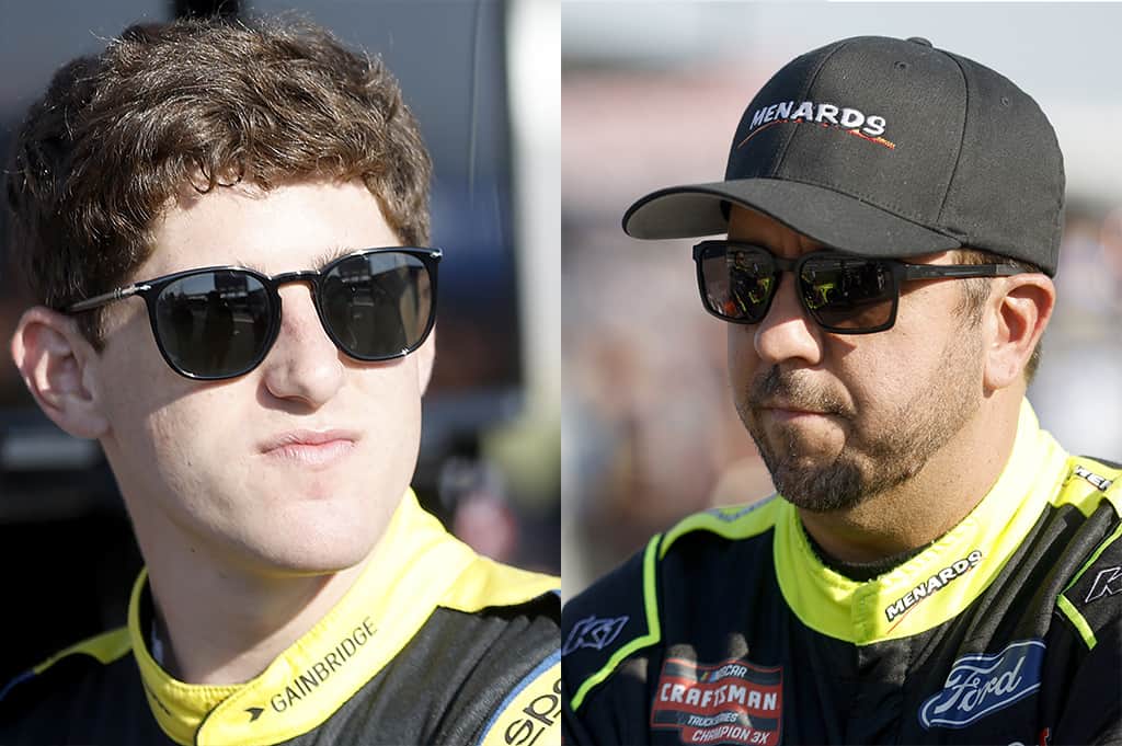 Nick Sanchez and Matt Crafton fined over fight but Sanchez's dad, Rene, suspended for his involvement. Photos by NKP