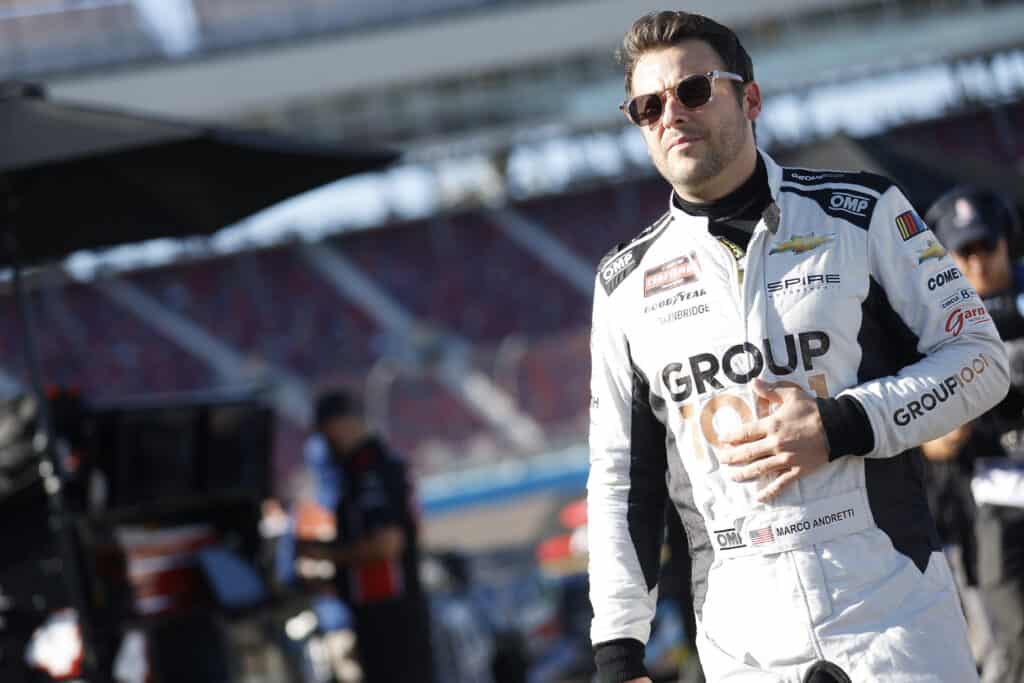 Marco andretti will race in both arca and the nascar craftsman truck series in 2024 with cook racing technologies and roper racing.