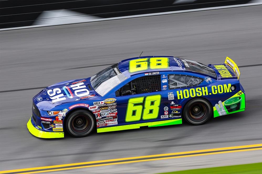 Gil linster showcased the talent potential of the euronascar series in the arca menards series season opener at daytona international speedway.