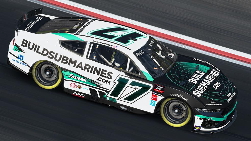 Collin Bowden will have a sense of pride competing at his home track of Richmond Raceway with his hometown sponsor and employer on his RFK Racing car, Buildsubmarines.com.