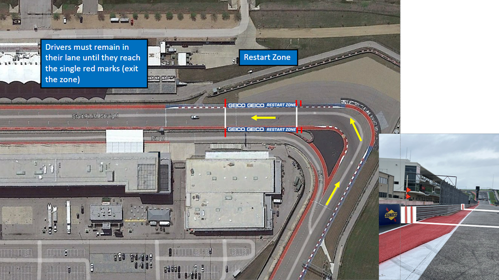 NASCAR changes the restart zone at Circuit of the Americas COTA after embarrassing debacle in 2023.