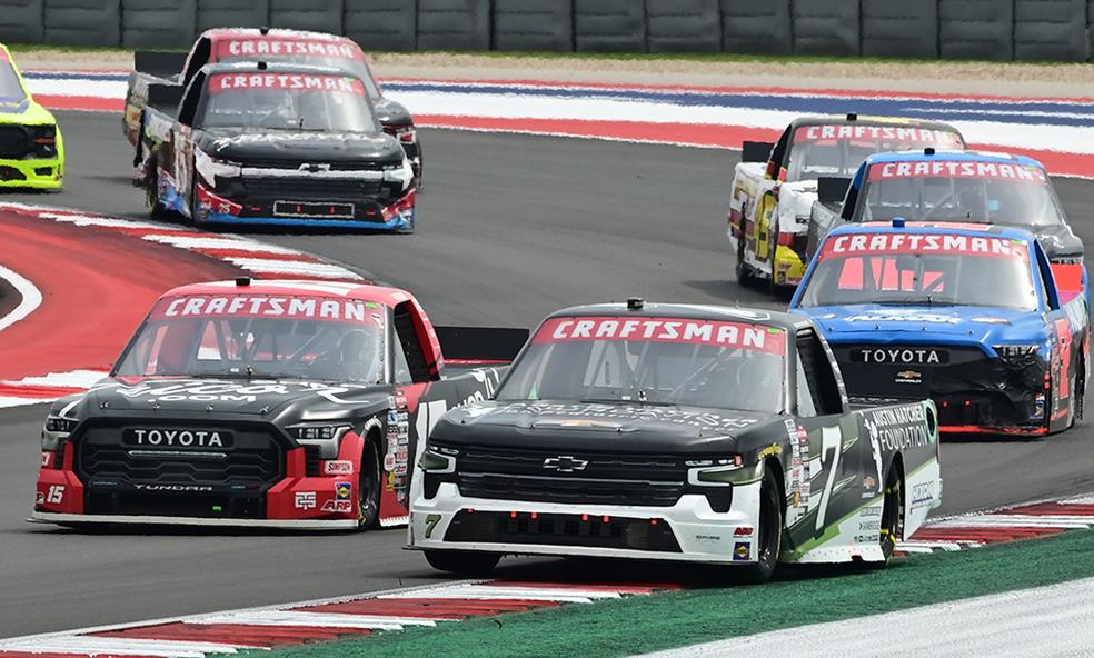 Connor Zilisch earned a top-five finish after a wild NASCAR Craftsman Truck Series debut at Circuit of the Americas.