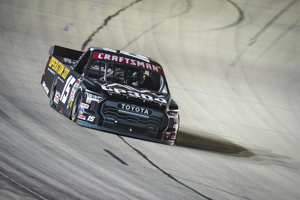 Tanner gray scored a top-10 finish in a back-up truck in the nascar craftsman truck series at texas motor speedway.