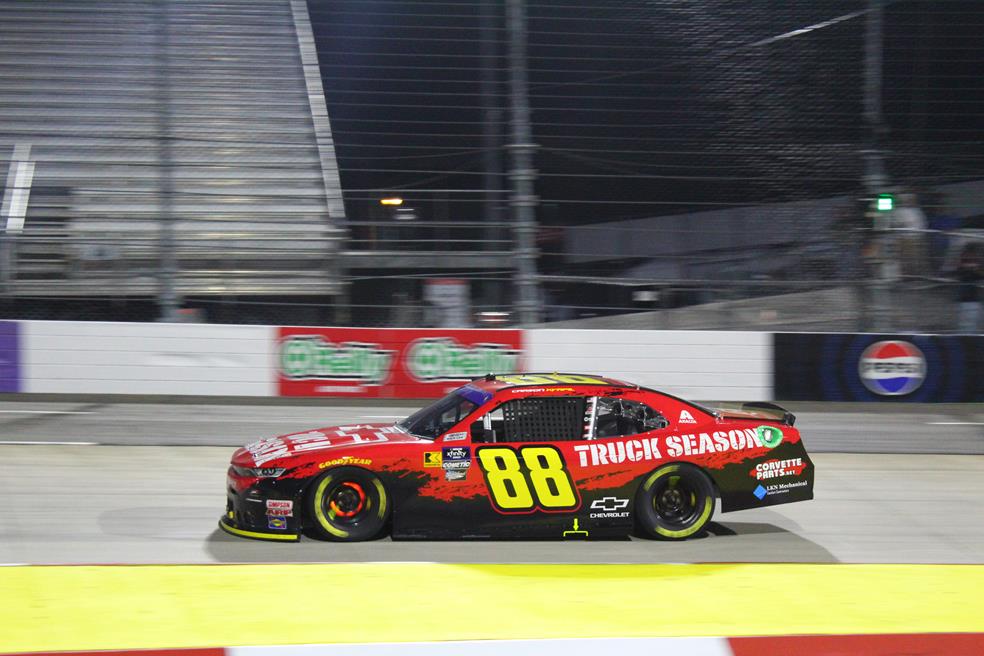 Carson kvapil impressed with a top-five finish in his nascar xfinity series debut at martinsville speedway for jr motorsports.