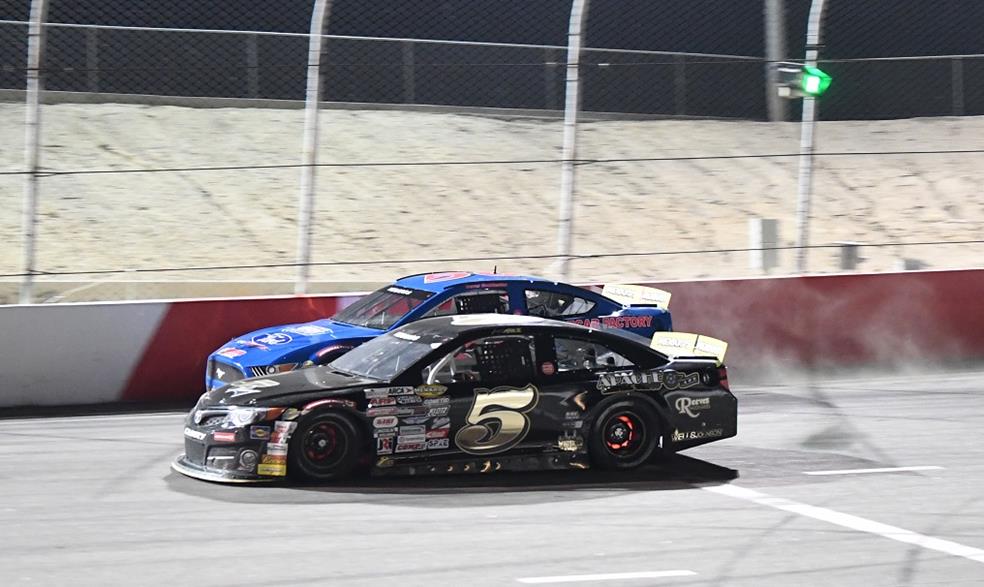 Kole raz earned his first career arca menards series west win in a photo finish.