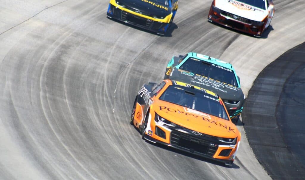 A timely caution helped Daniel Hemric score his second top-10 finish of the NASCAR Cup Series season at Dover Motor Speedway.