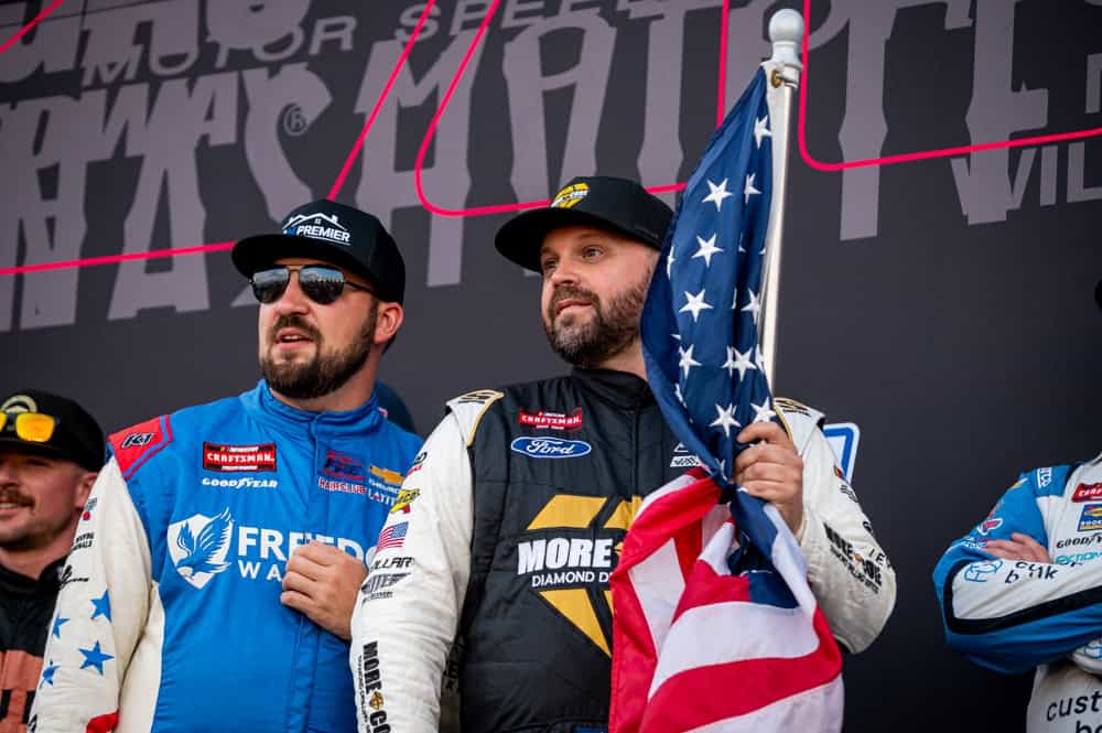 Nascar craftsman truck series driver keith mcgee has become a beacon of hope for veterans.