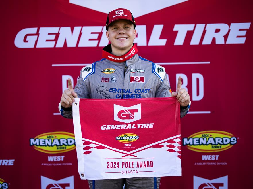 Tyler reif won a caution-free arca menards series west race at shasta speedway.