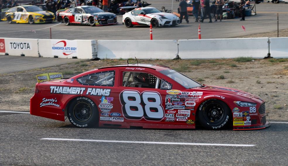 Tyler reif earned his second consecutive win in the arca menards series west's return to tri-city raceway.