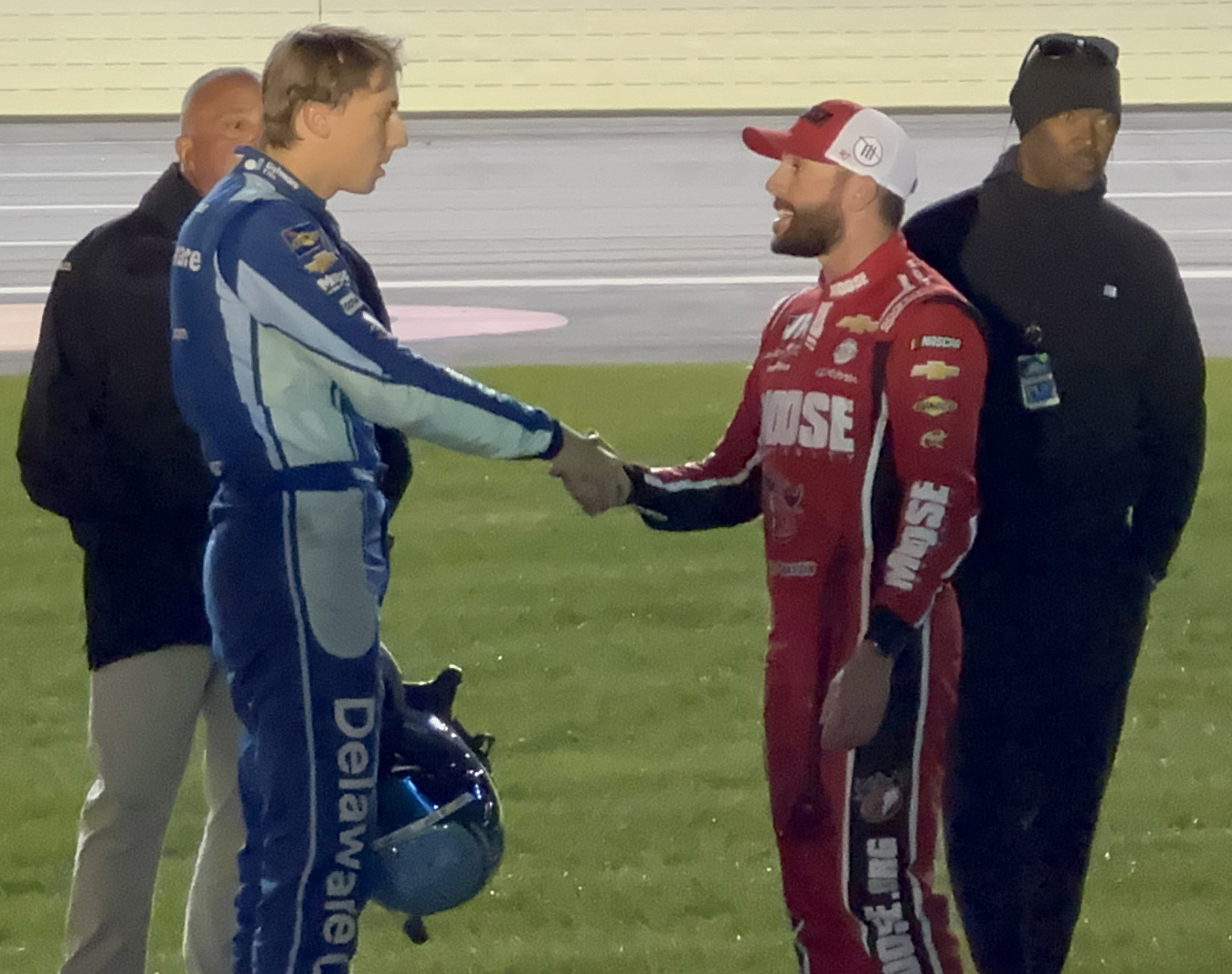 Carson hocevar and ross chastain may not be on the same page but they did reach a truce after atlanta. Photo by jerry jordan/kickin' the tires