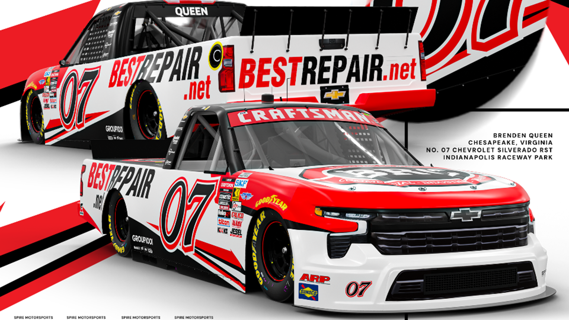 Brendan ‘Butterbean’ Queen Races Spire Motorsports No. 07 in IRP