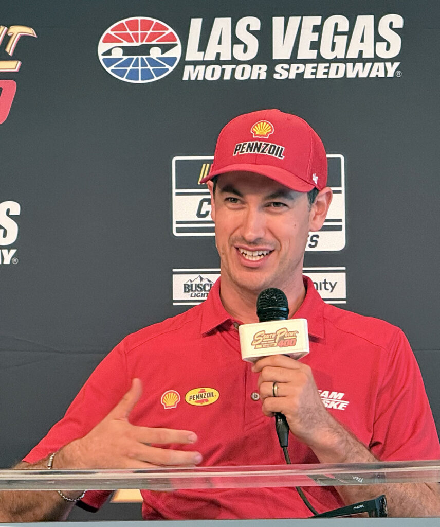 Joey logano lvms mug