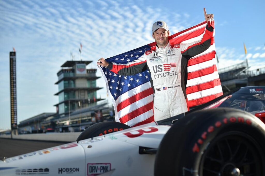 Marco andretti during the day after shoot for the indianapolis 500 at the indianapolis motor speedway monday august 17 2020 ref image without watermark m34323