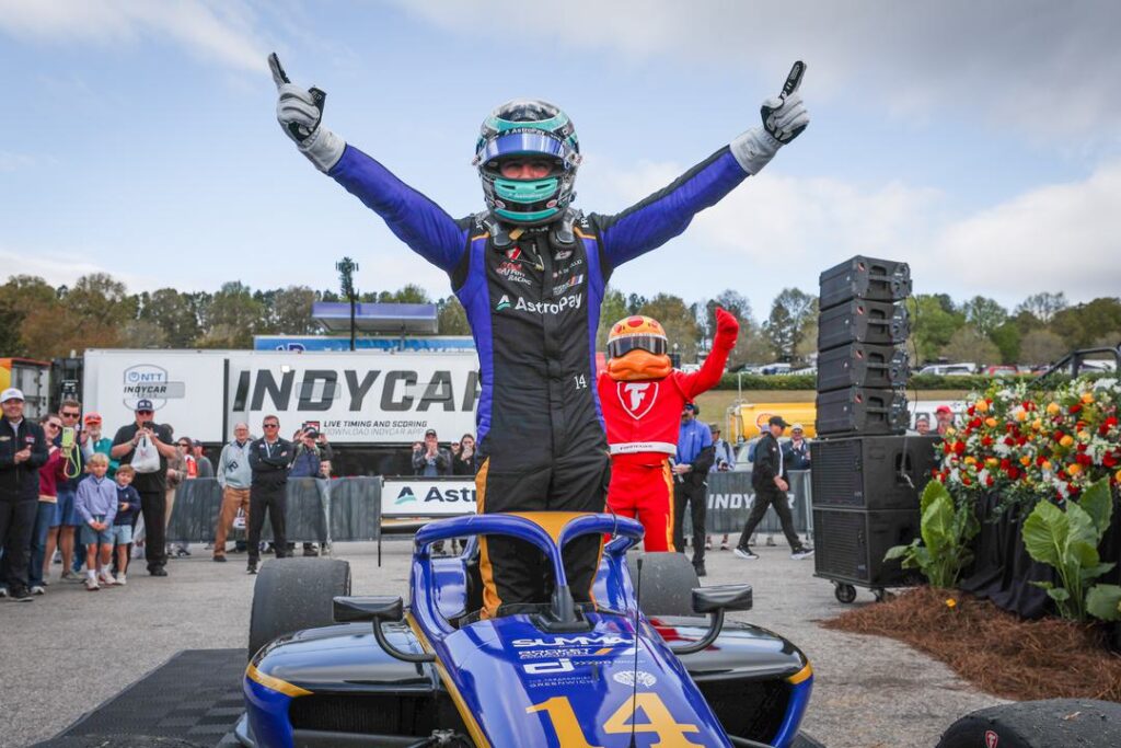 Alessandro De Tullio’s Rookie Season Has Had Its Share Of Highs And Lows, But Everything Has Unfolded At Full Speed 1 Alessandro de tullio celebrates his first indy nxt win at barber in march, just one day after a collision while racing for the lead took him out of contention.